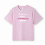 I’m Going to Be a Big Cousin – Pink Kids T-Shirt