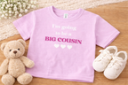 I’m Going to Be a Big Cousin – Pink Kids T-Shirt