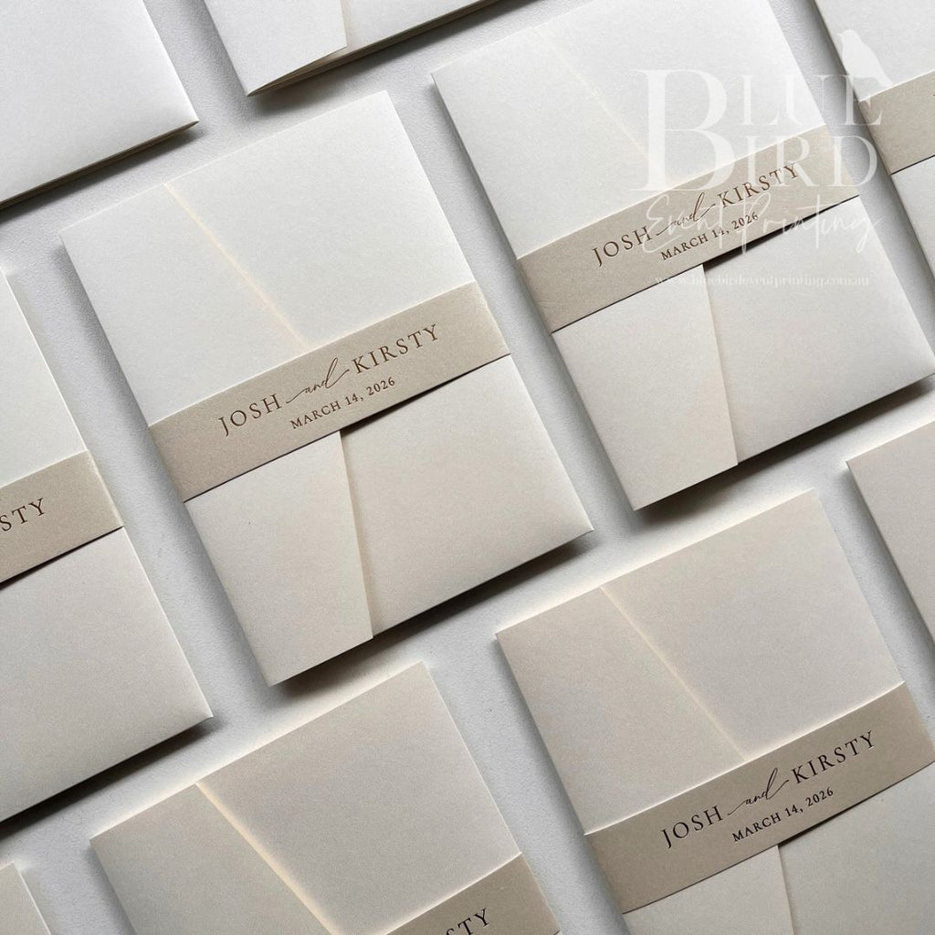 Josh & Kirsty – Luxury Letterpress & Foil Wedding Invitation Suite