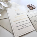 Sarah & Matthew – Signature Series Foil Stamped Monogram Wedding Invitation Suite