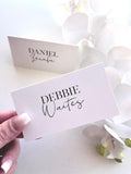 The Debbie Place Cards with Guest Name Printing