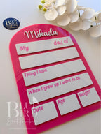 Personalised First and Last Day of School Boards - Acrylic & Reusable